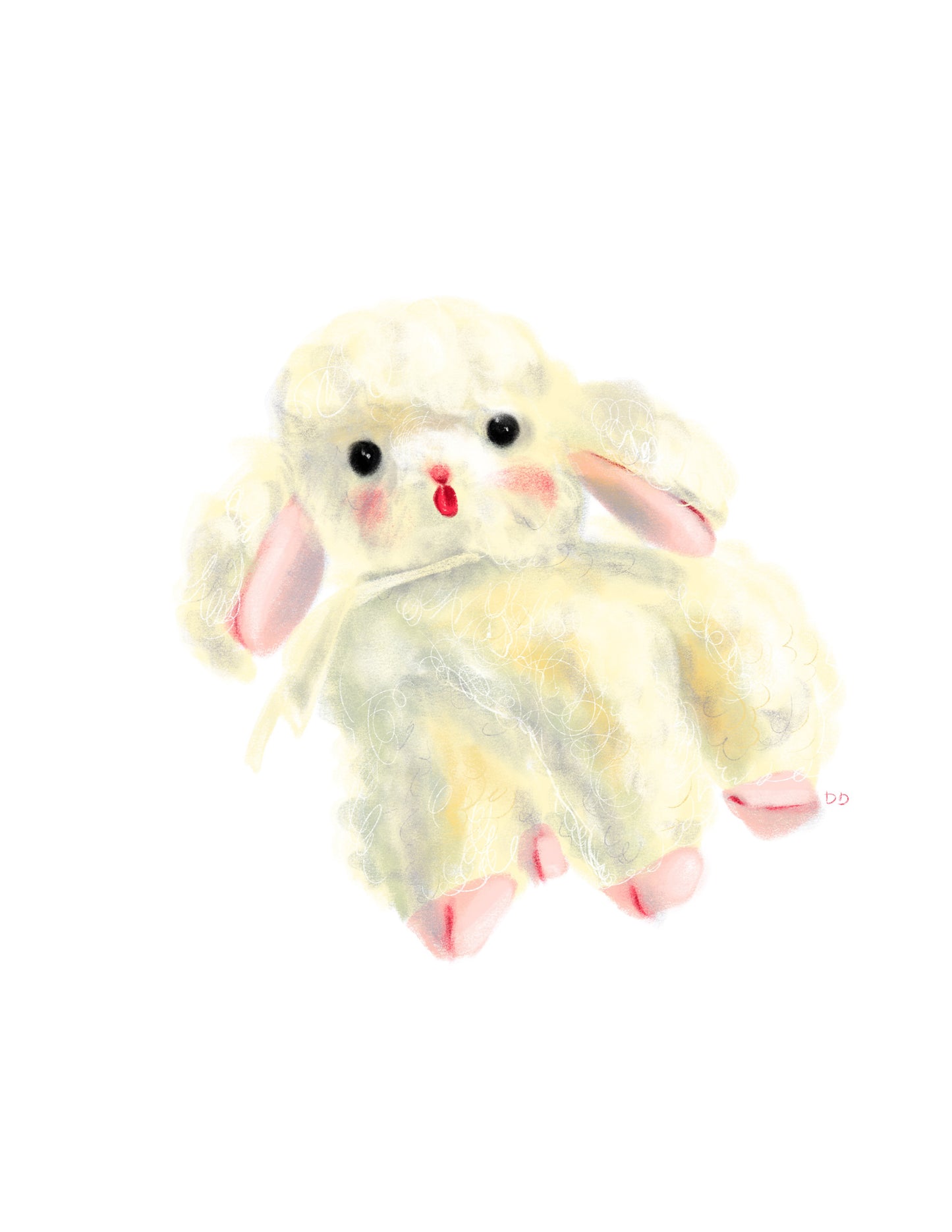 8x10 inch Art Print "Little Lamb"