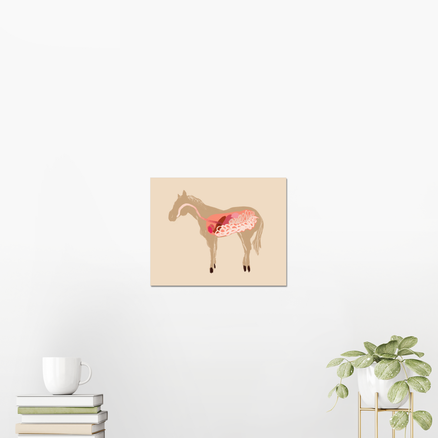 8x10 inch Art Print "Anatomical Horsey Friend"