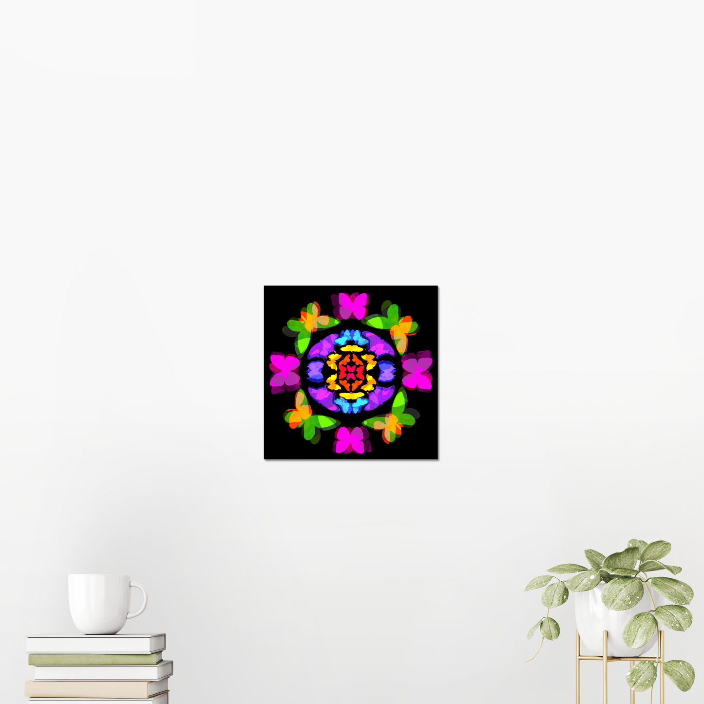 8x8 inch Art Print "Kaleidoscope of Butterflies"