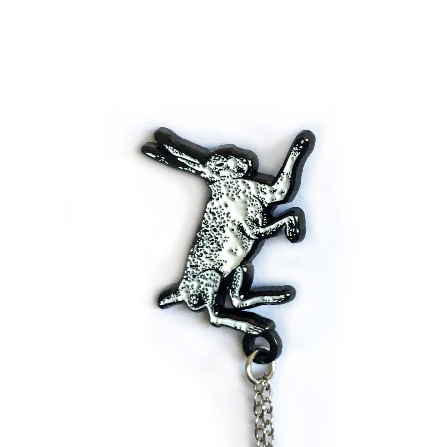 Boxing Hares Collar Pins