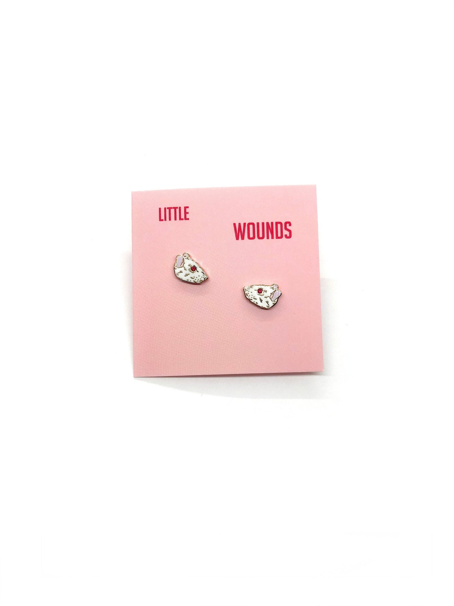 Rat Head Stud Earrings